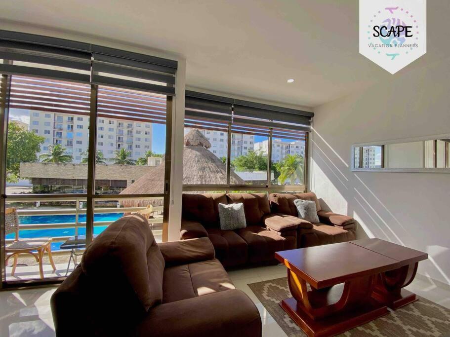 Ideal & Calido Apartamento De 3 Pisos Roof & Gym Cancun Bagian luar foto